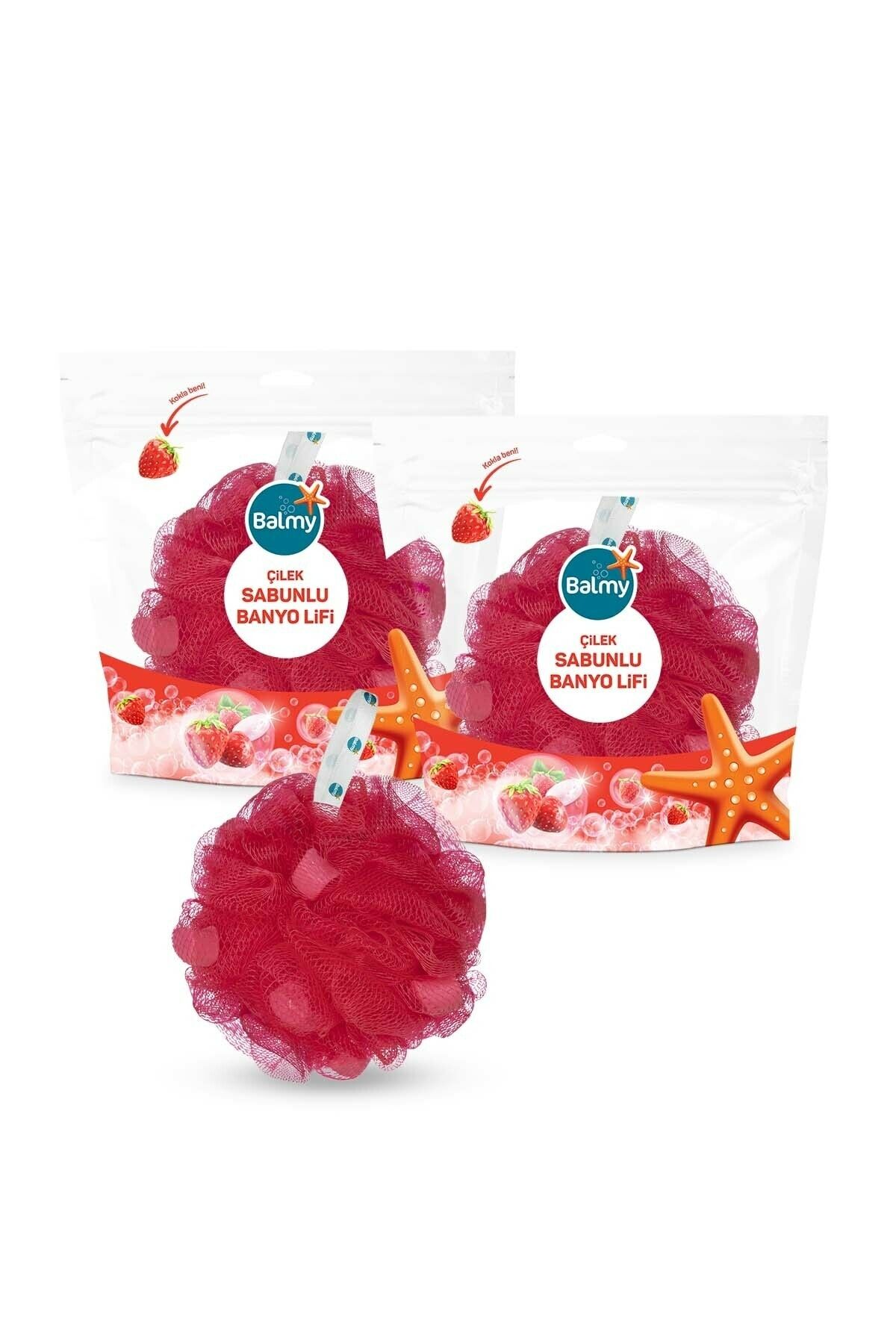 Balmy Çilekli Banyo Duş Lifi