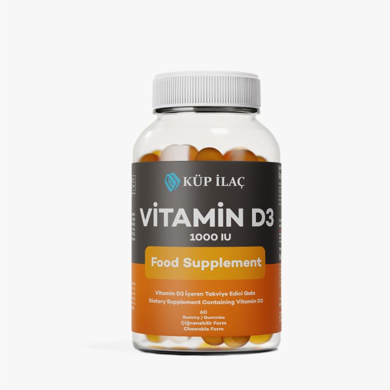 Vıtamın D3 60 Gummy 1000 Iu Kup