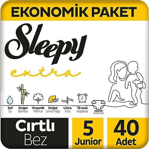 Sleepy Extra Günlük Aktivite Bezi Junior No: 5 40'lı
