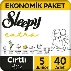 Sleepy Extra Günlük Aktivite Bezi Junior No: 5 40'lı