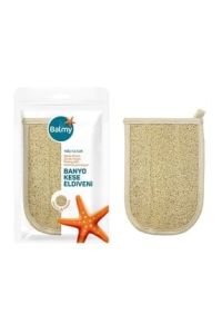 Balmy Menekşe Çiçeği ve Adaçayı Kokulu Doğal Kabak Banyo Kese Eldiveni Lifi