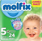 Molfix 3D Junior Bebek Bezi No: 5 24'lü