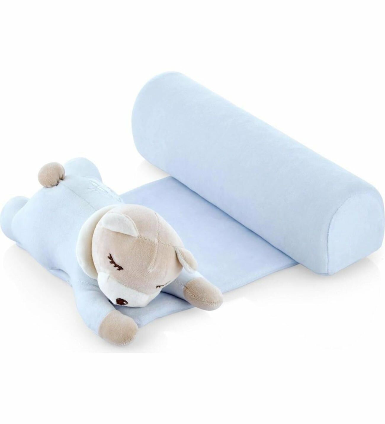 Babyjem Güvenli Uyku Yastığı - Mavi Ayıcık