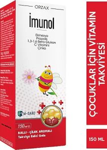 İmunol Ballı Çilek Aromalı Şurup 150 ml - 1 Alana 1 Bedava