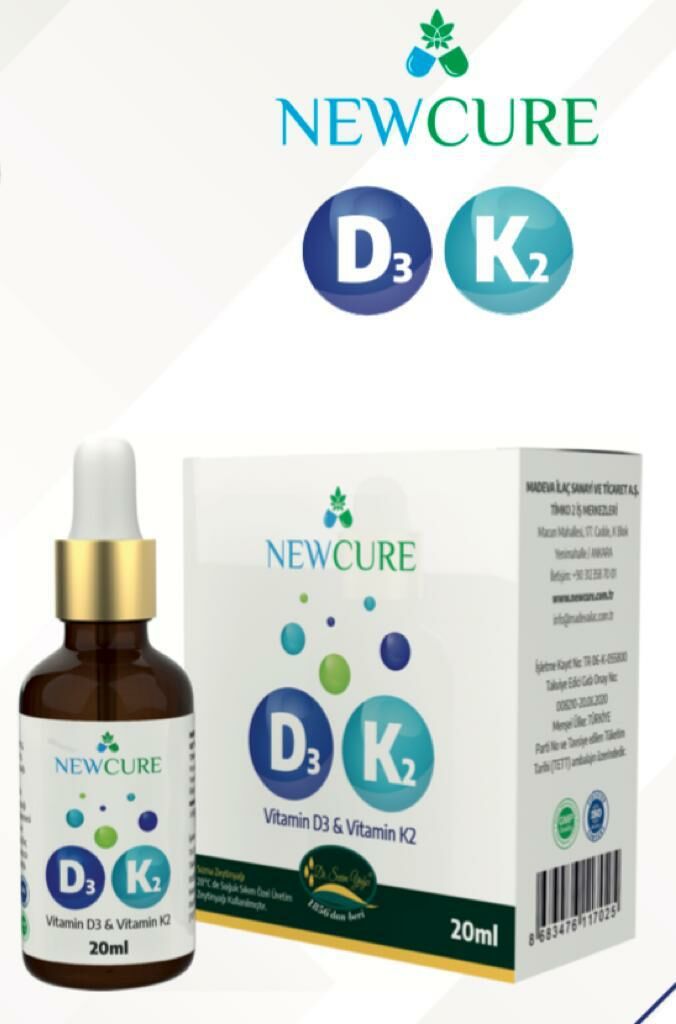 Newcure D3k2 Vıtamın 20 Ml