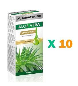 Aqua Touch Aloe Vera İçeren Duş Jeli 300 ml - 10 Adet