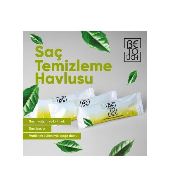 Be Touch Aloe Vera Keratin ve Kolajen İçerkli Saç Temizleme Havlusu 10 Adet