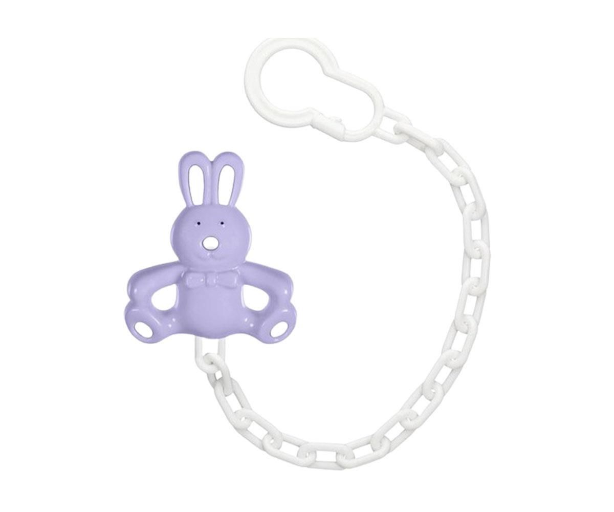 Wee Baby 903 Figürlü Emzik Askısı Mor Tavşan