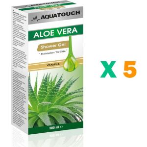 Aqua Touch Aloe Vera İçeren Duş Jeli 300 ml - 5 Adet