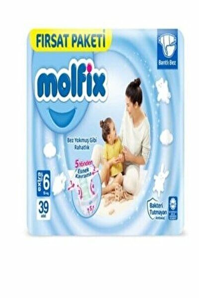 Molfix Bebek Bezi 6 Numara 39'lu