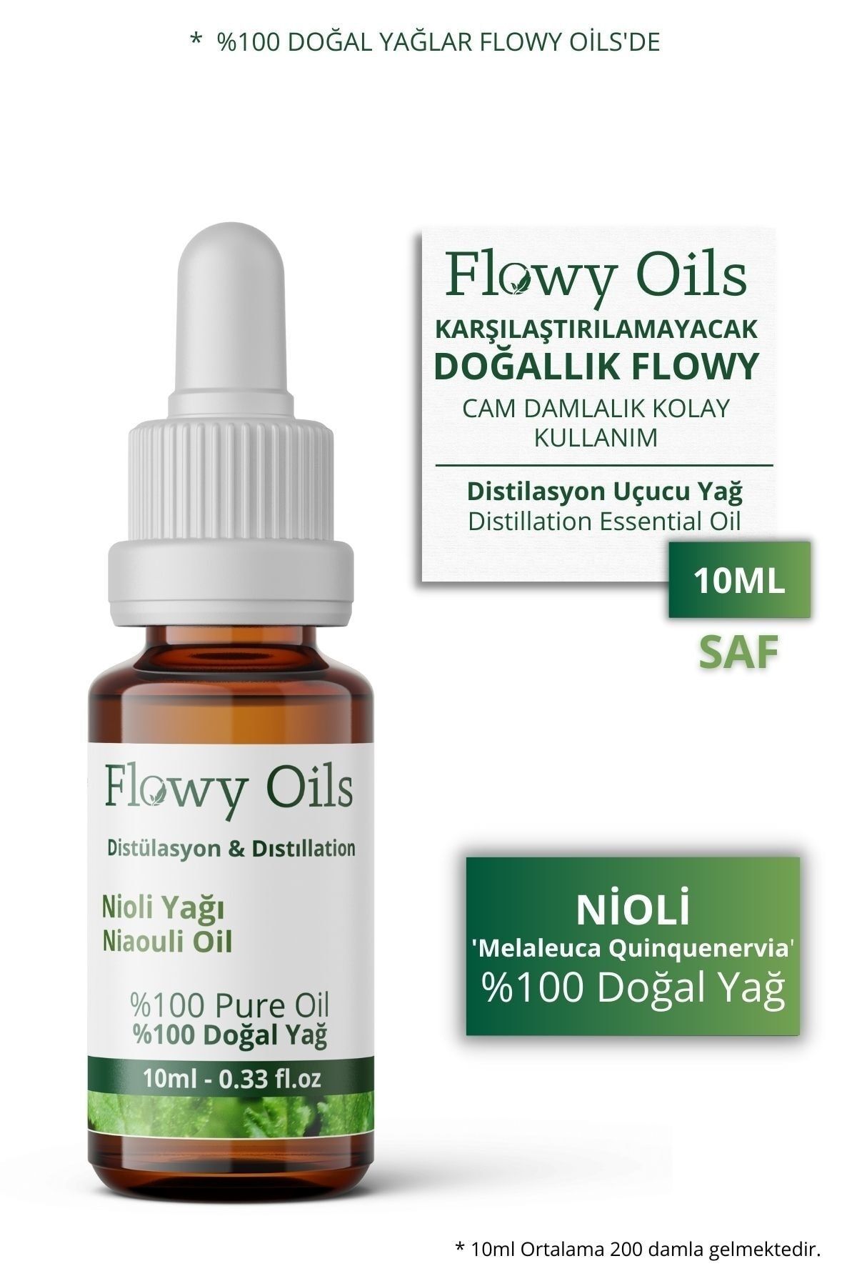 Flory Saf Uçucu Nioli Yağ Damlalıklı 10 ml