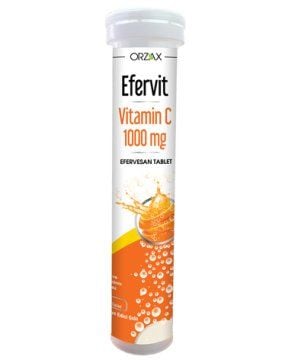 SKT:02/2024 Efervit Vitamin C 1000 mg 20 Efervesan Tablet