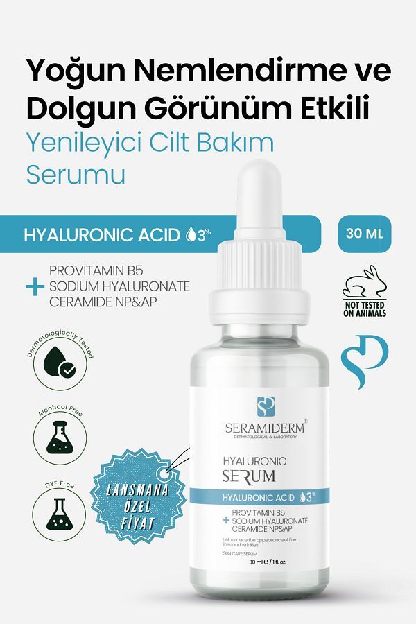 Seramiderm Hyaluronic Serum Hyaluronic Acid 30 ml