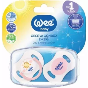 Wee Baby 152 Gece ve Gündüz Emziği 0-6 Ay 2'li - Pembe