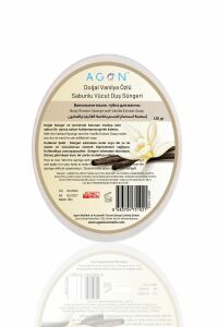 Agon Doğal El Yapımı Vanilya Özlü Sabunlu Vücut Duş Süngeri 125 gr