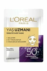 L'oreal Paris Yaş Uzmanı 50+ Günlük Bakım Yaş Uzmanı Yenileyici Kağıt Maske