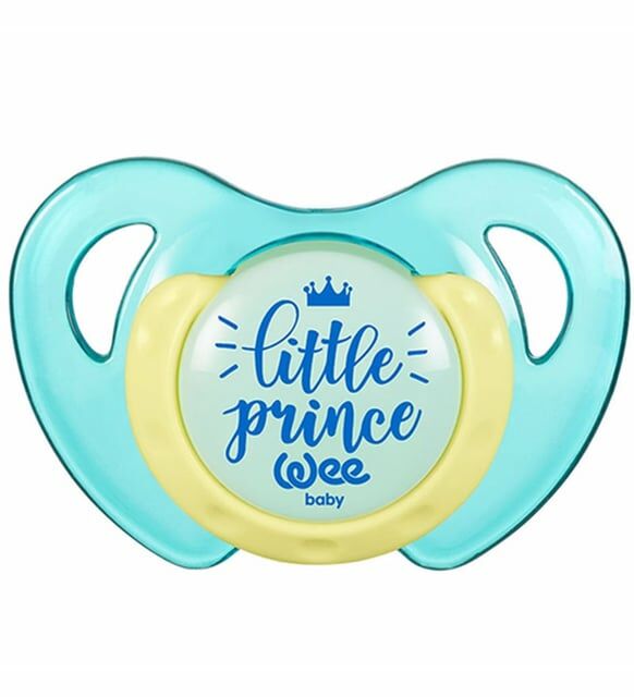 Wee Baby 172 Desenli Kelebek Damaklı Emzik 0-6 Ay - Mavi