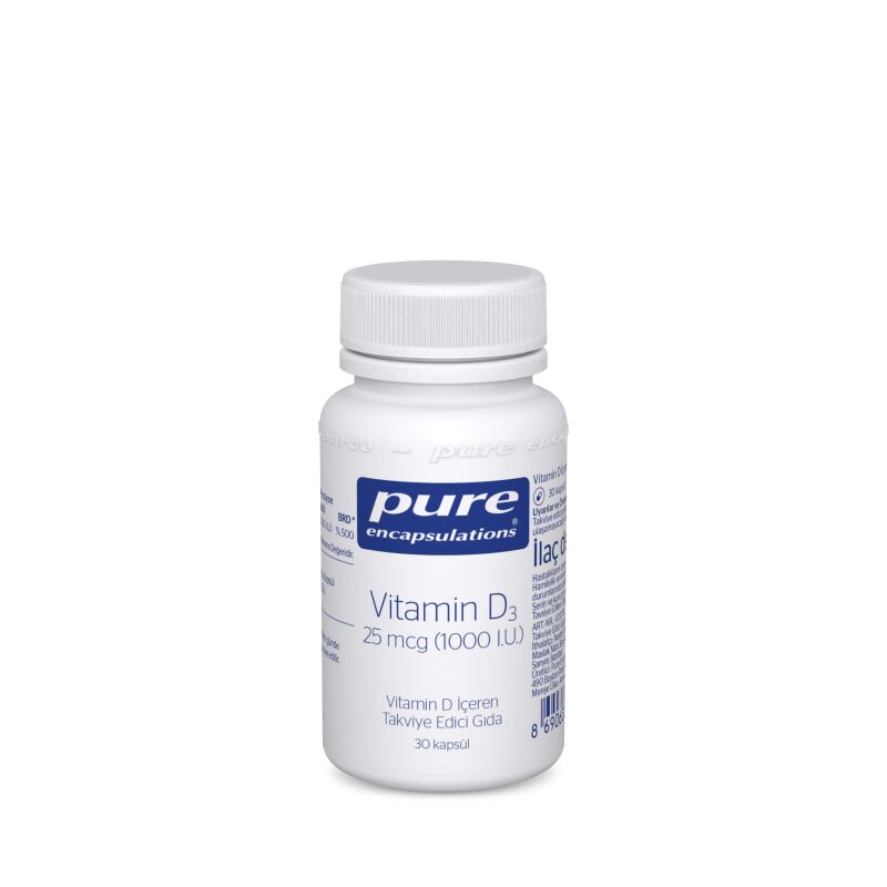 PURE VITAMIN D 25M CG BTL 30 CAP.