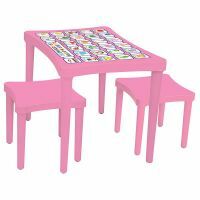 Pilsan Story İki Tabureli Masa Pembe