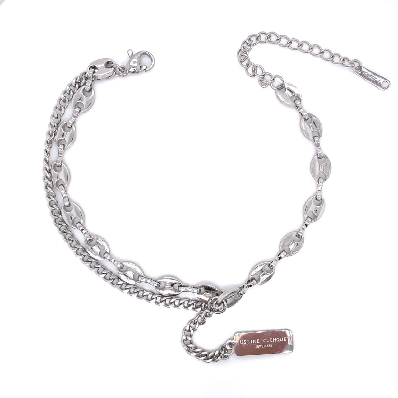 Chn-1009-65 Çelik Bileklik Gümüş