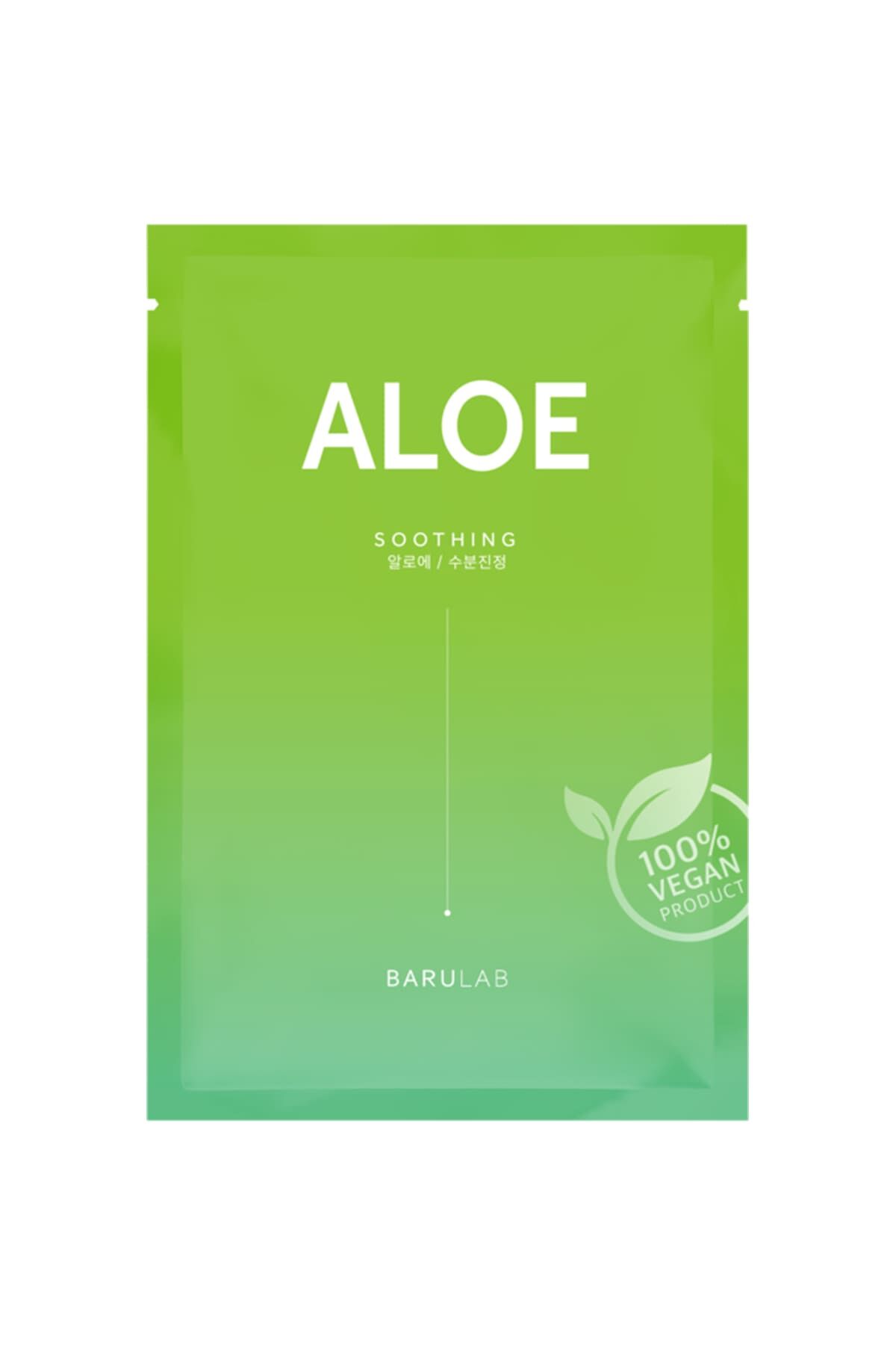 Barulab The Clean Vegan Mask Aloe Yatıştırıcı Vegan Aloe Kağıt Maskesi