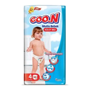 Goon Mutlu Külot Bebek Bezi 9-14 kg No: 4 38'lı