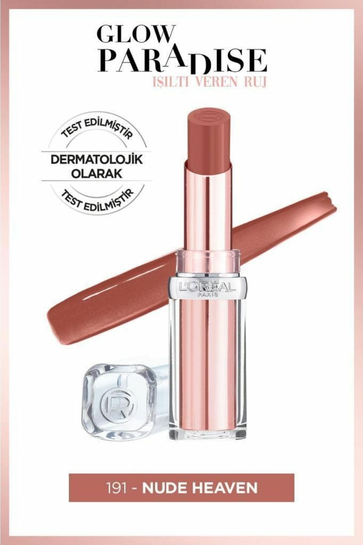 L'Oreal Paris Glow Paradise Balm in Lipstick - 191 Nude Heaven