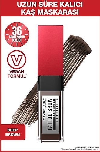 Maybelline New York Tattoo Brow 36H Kaş Jeli - 260 Deep Deep Brown