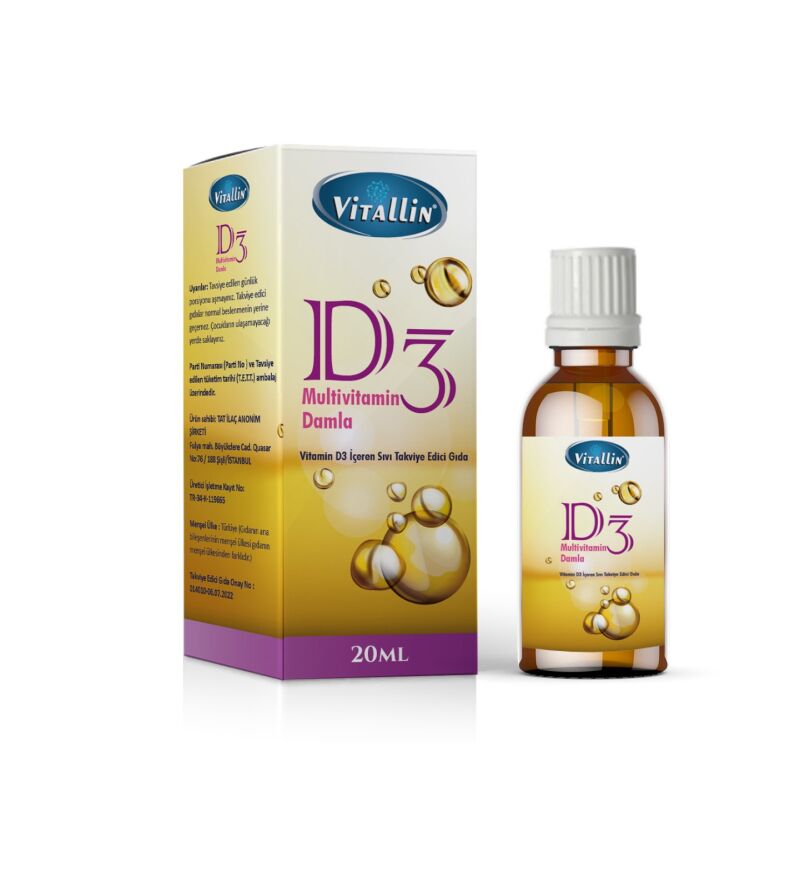 Vıtallın D3 Damla Sprey 20 Ml