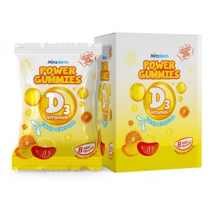 POWER GUMMIES D3 VITAMIN 64 JEL MIRADERM
