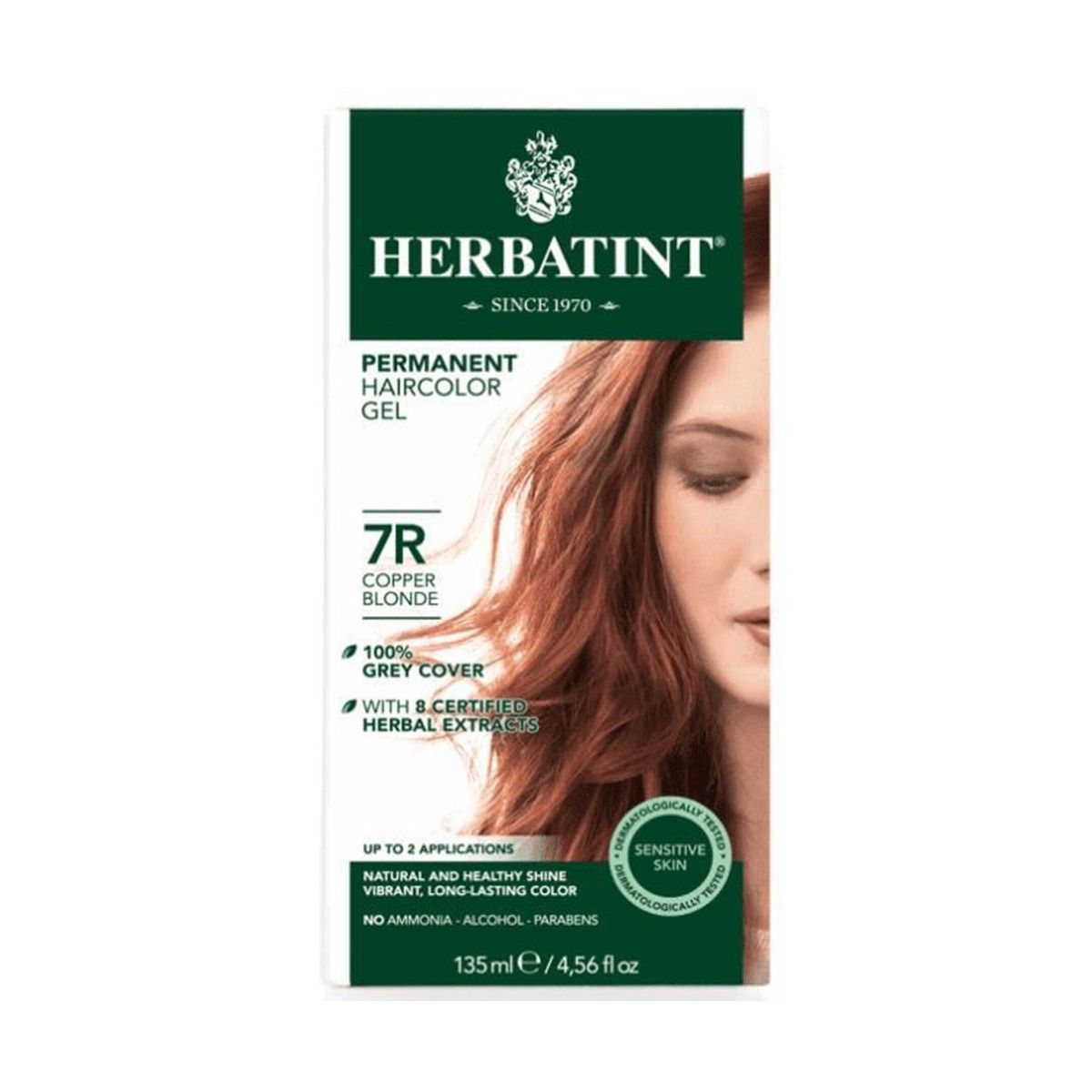 Herbatint Bitkisel Saç Boyası 7R Copper Blonde Bakır Sarı 150 ml