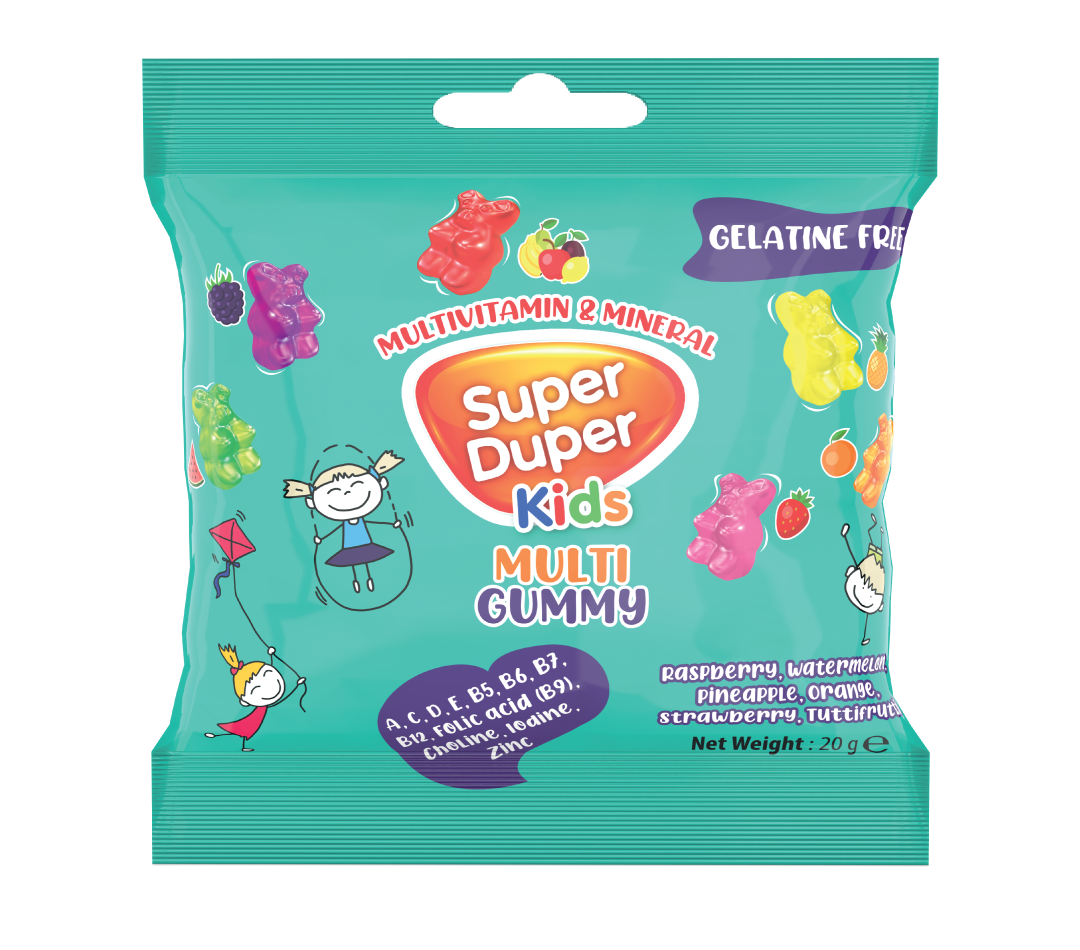 Super Duper Kids Vitamin Minarel Gummy 35'li Stant