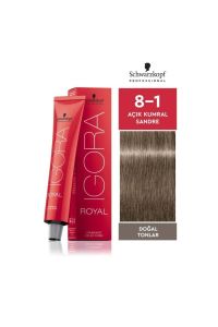 İgora Royal Doğal Tonlar 8-1 Açık Kumral Sandre Saç Boyası 60 ml