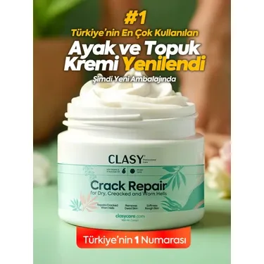 Clasy Ayak Bakım Kremi Çatlamış Topuklar İçin 100 ml