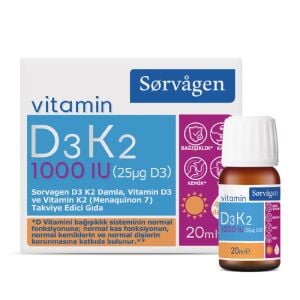SORVAGEN D3K2 20 ML DAMLA 1000 IU