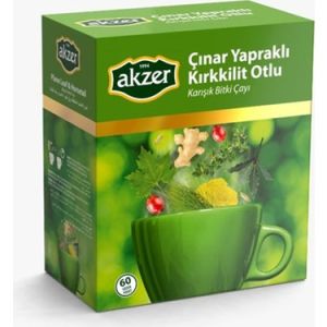 Akzer Çınar Yapraklı Kırkkilit Otlu Çay 60'lı Süzen Poşet