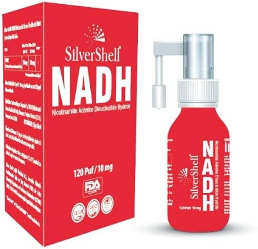 Silver Shell Nadh Nikotinamid Adenin Dinükleotid Hidrit İçeren Dil Altı Sprey 10 mg