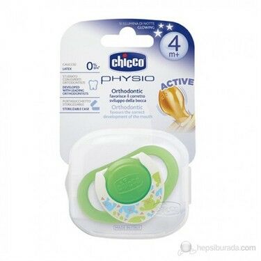 Chicco Y.E Physioring Gece Silikon Emzik 4 Ay+ Tekli