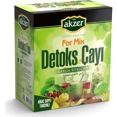 Akzer For Mix Detoks Çayı 60'lı Süzen Poşet