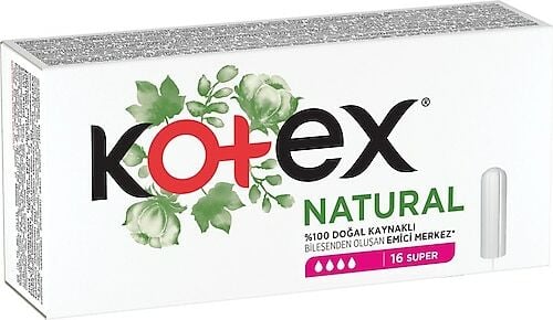 Kotex Tampon Natural Normal 16'lı