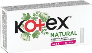 Kotex Tampon Natural Normal 16'lı