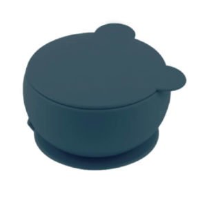 Oioi Vakum Tabanlı Silikon Kapaklı Kase 6+ Ay - Deep Blue