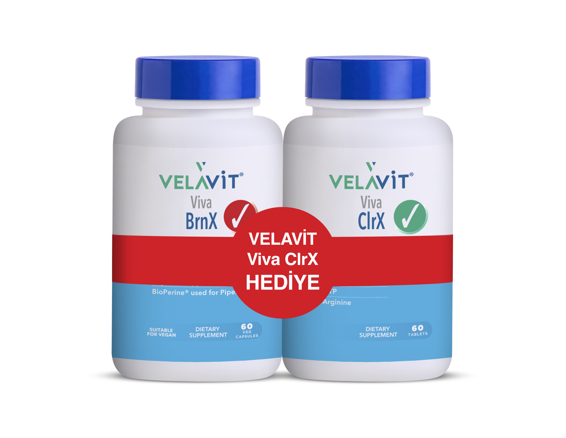 Velavit Viva Brnx 60 Tablet + Viva Clrx 60 Tablet Kofre