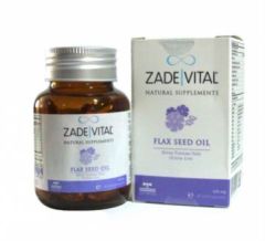 Zade Vital Keten Tohumu Yağı 60 Yumuşak Kapsül Cam Şişe