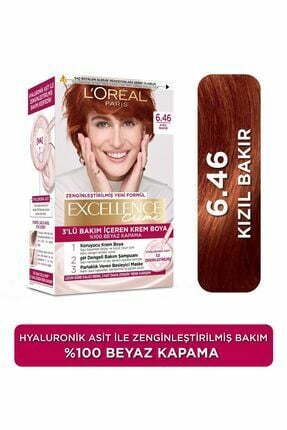 L'Oreal Excellence Creme Saç Boyası Kızıl Bakır 6,46