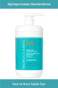 Moroccanoil Hydrating Intense Yoğun Nemlendirici ve Parlaklık Veren Saç Maskesi 1000 ml