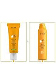 Babe Facial Oil Free Sunscreen Cream SPF50+ 50 ml + Babe Transparent Sunscreen Wet Skin SPF50+ 200 ml