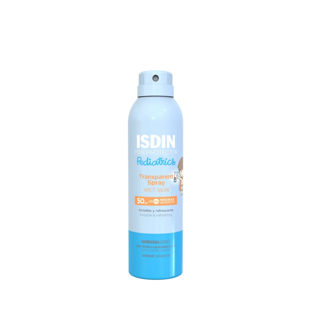 Isdin Photoprotector Pediatrics Transparent Spray Wet Skin Spf50 250 ml