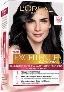 L'Oreal Paris Excellence Saç Boyası 1/01 Derin Saf Siyah