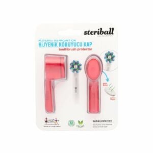 Steriball Pilli / Şarjlı Diş Fırçası Koruyucu Hijyenik Kap Kırmızı 2'li